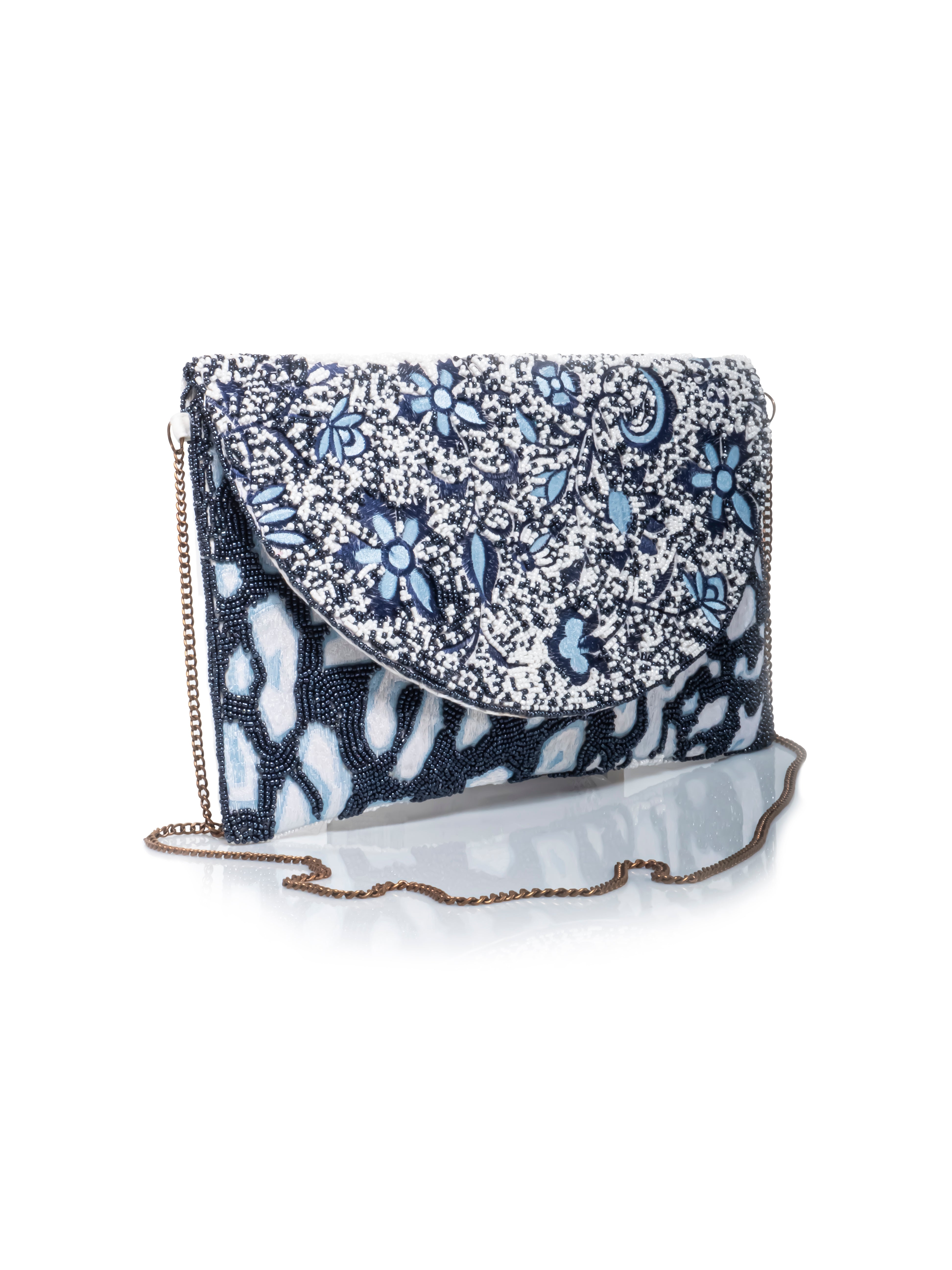 ADISA Pochette Formale In Satinato Con Perline E Catena Dorata – Rosa, Dimensioni 20,3x5,1x12,1 Cm, Per Donne E Ragazze