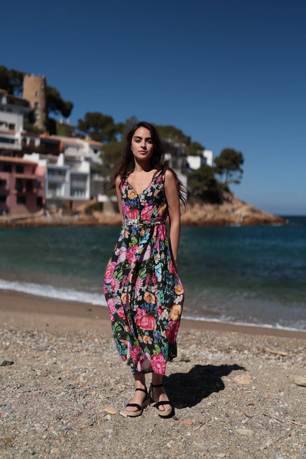 LONG FLORAL DRESS
