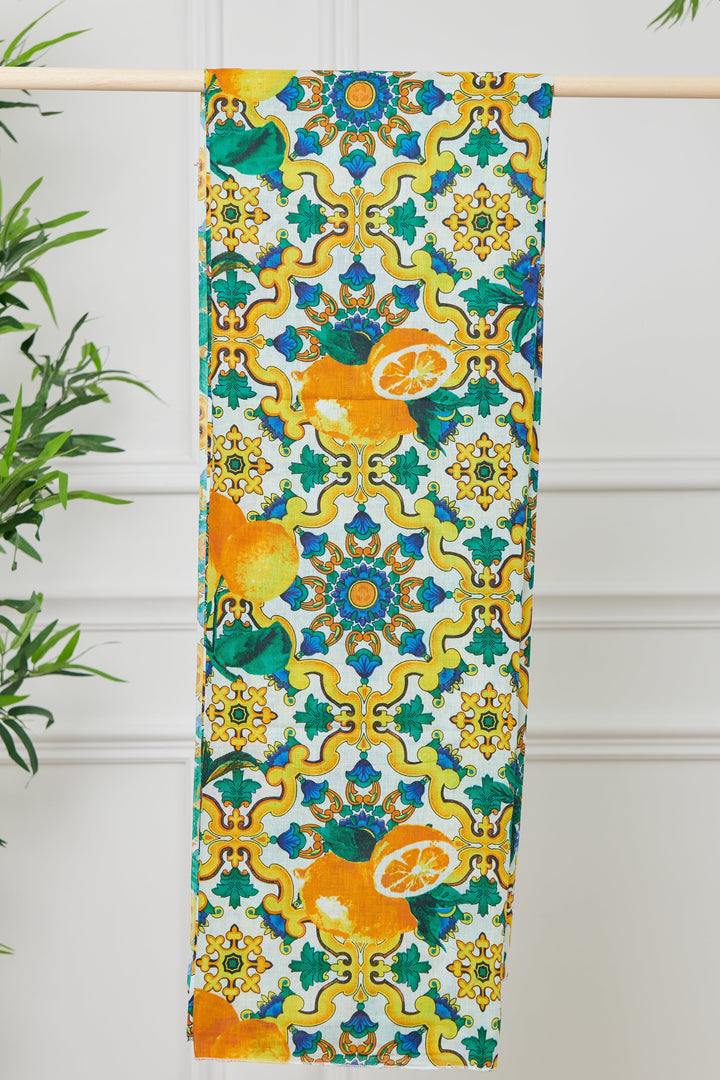 Telo Arredo Foulard Mezzero Maiolica Matrimoniale Z971 - Decorazione Casa Elegante - Foto 10