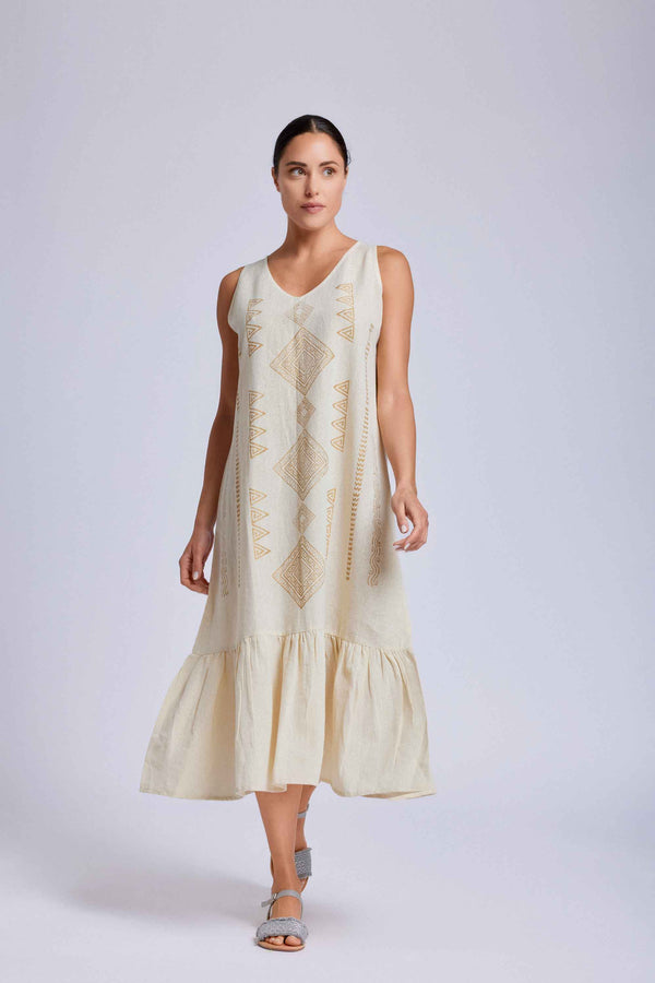 SLEEVELESS LONG DRESS MINDY