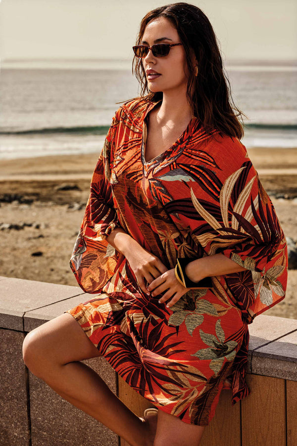 VESTIDO COM MANGAS DE MORCEGO EDERA