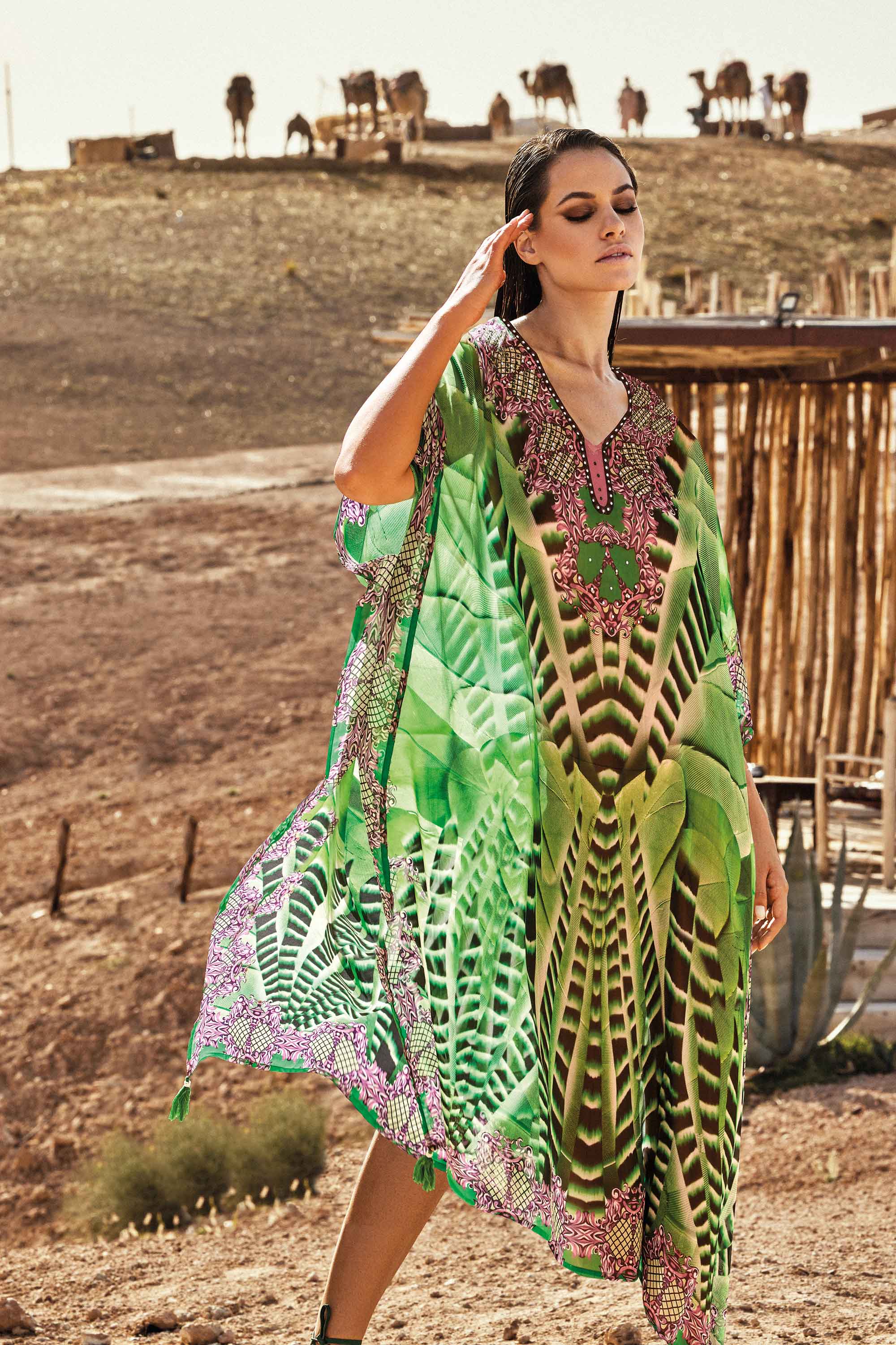 PONCHO LUNGO EFFETTO PITONATO