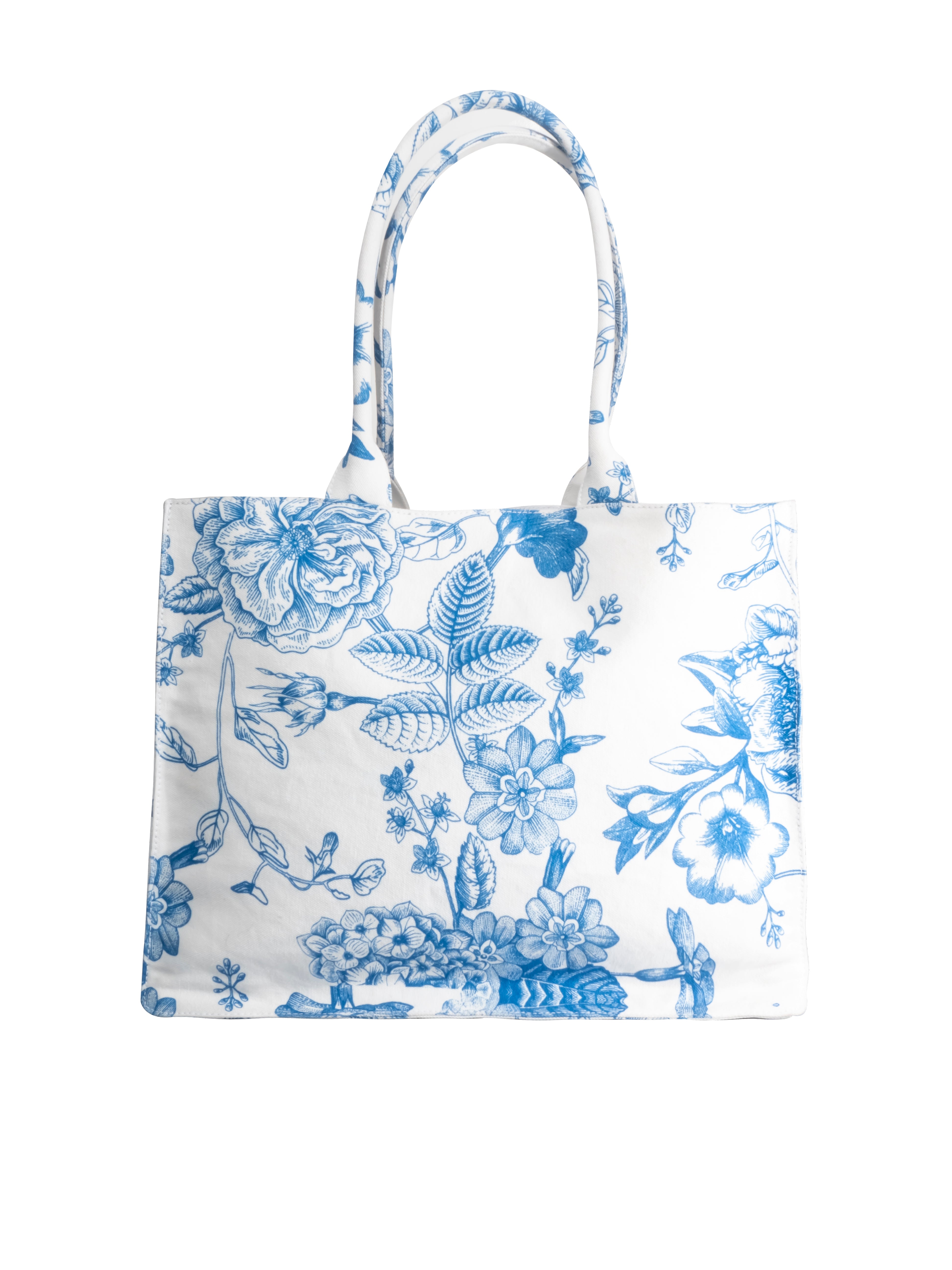 BORSA MOTIVO FIORI BLU: Eleganza Quotidiana