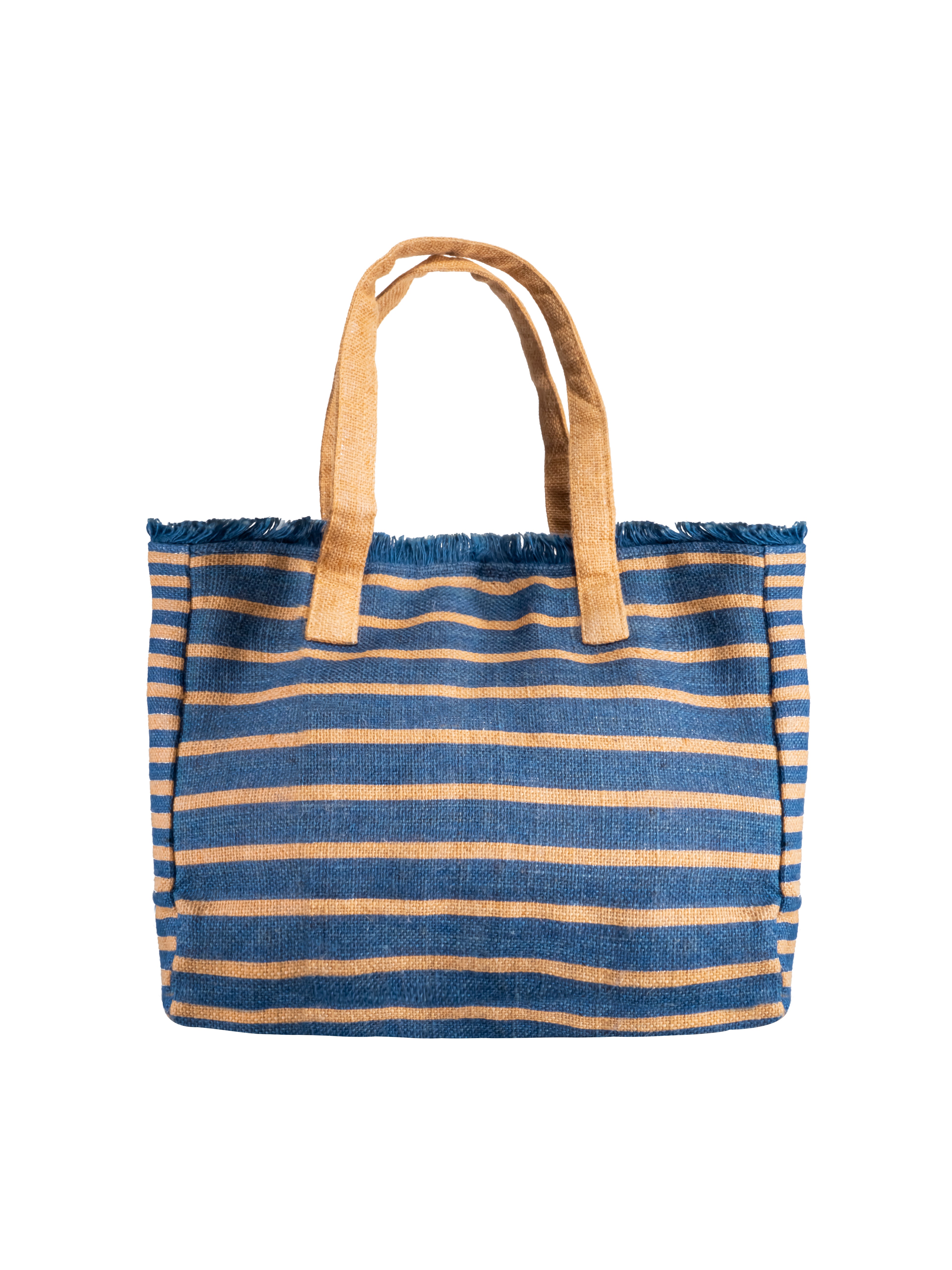 BORSA A RIGHE CON FRANGE