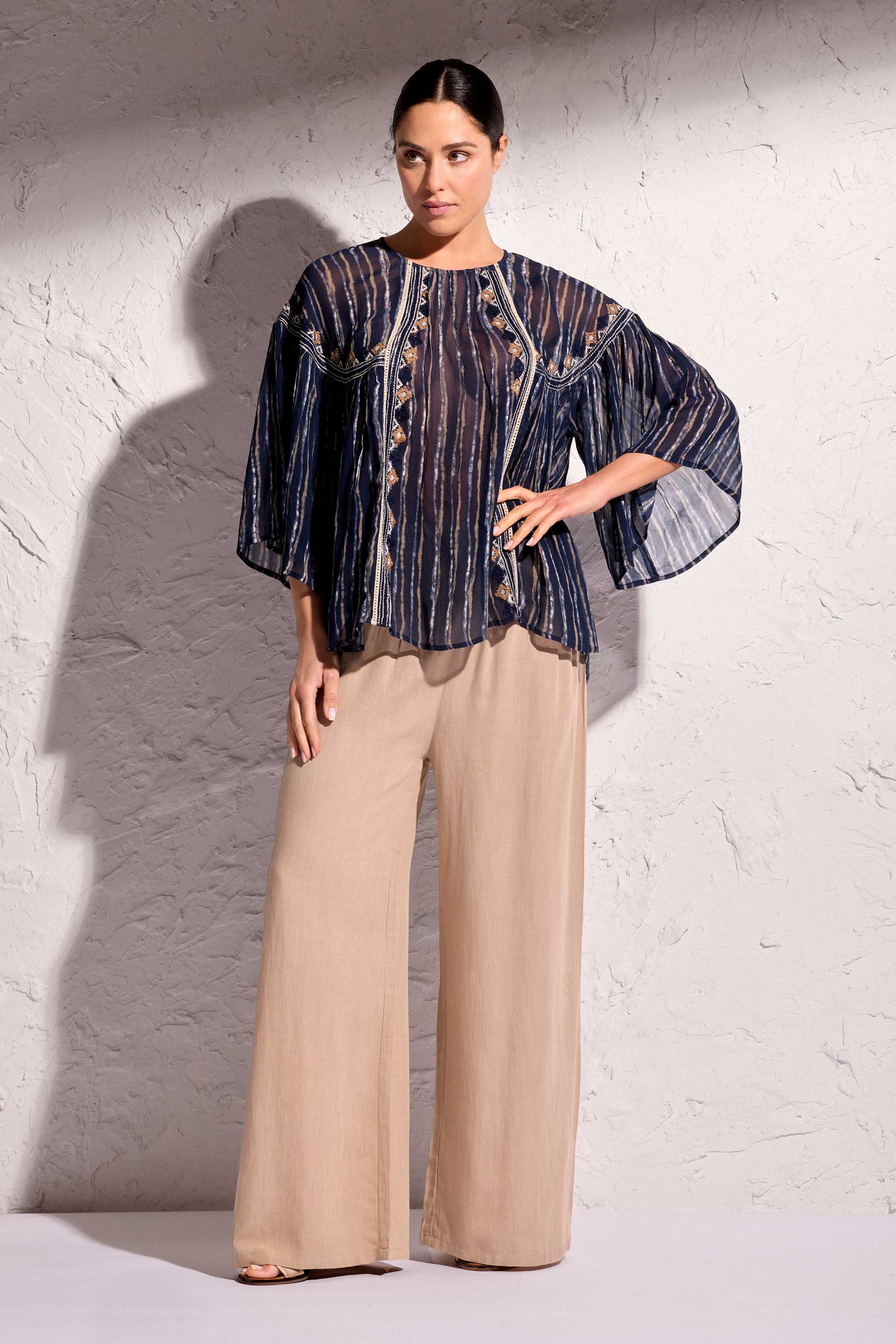 PANTALONI IN LINO GIOIA