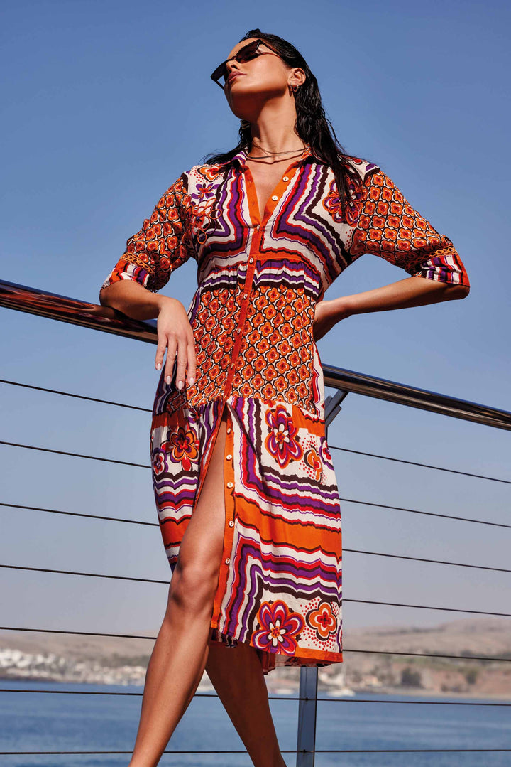 Abito Camicia Pareo Camicie Da Mare Donna Camicetta Copricostume