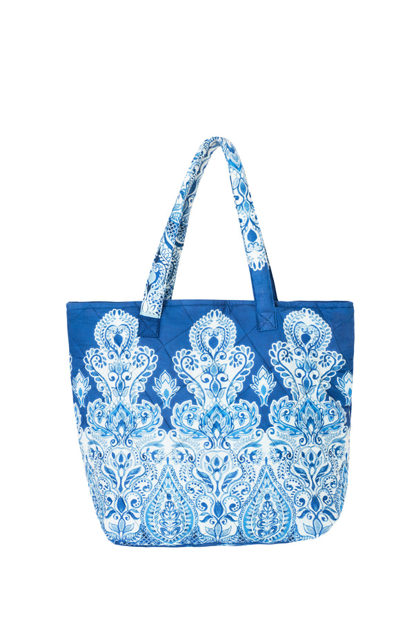 BEACH BAG BLUE TONES