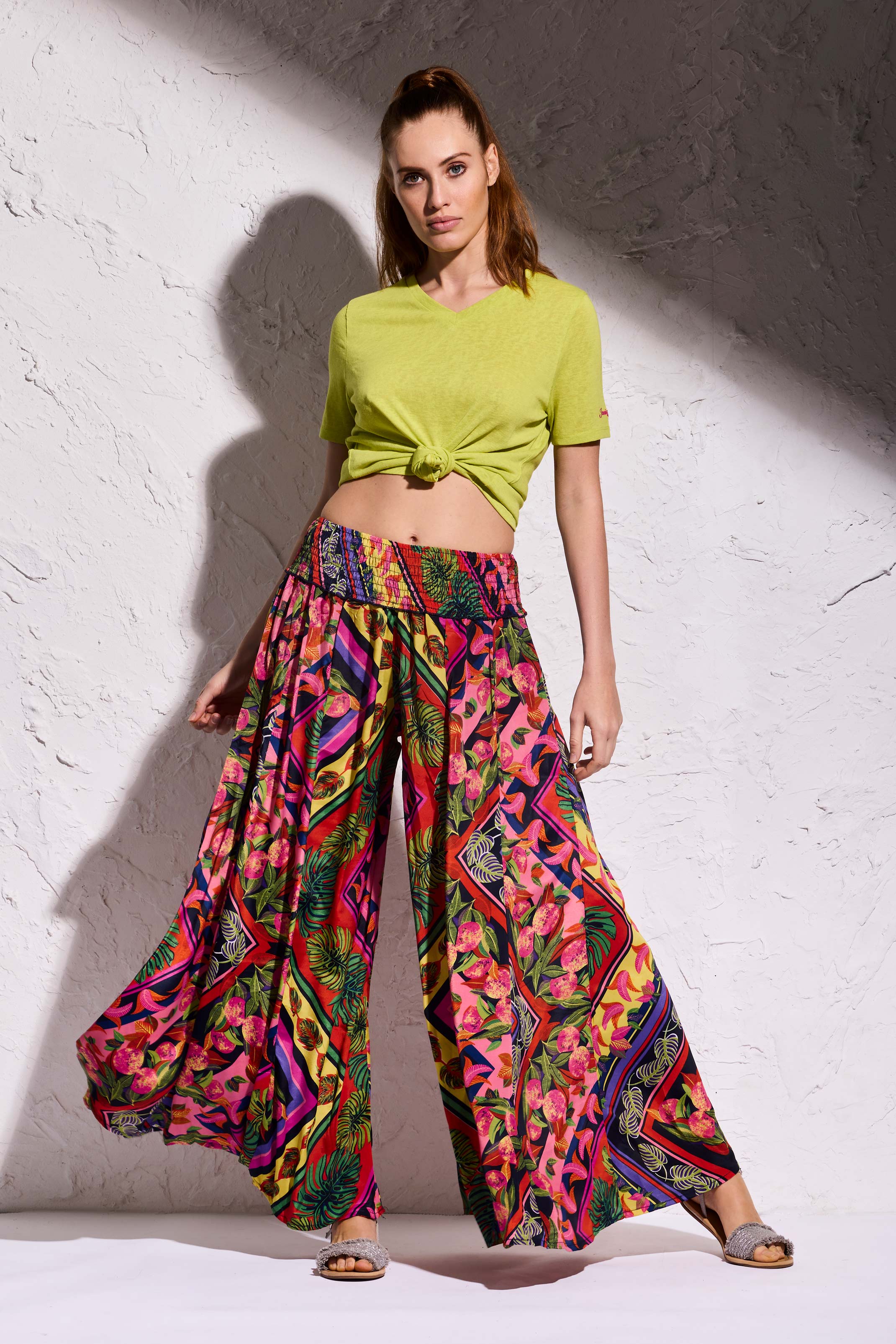 PANTALONI PALAZZO POP: Stampa Vivace per l'Estate