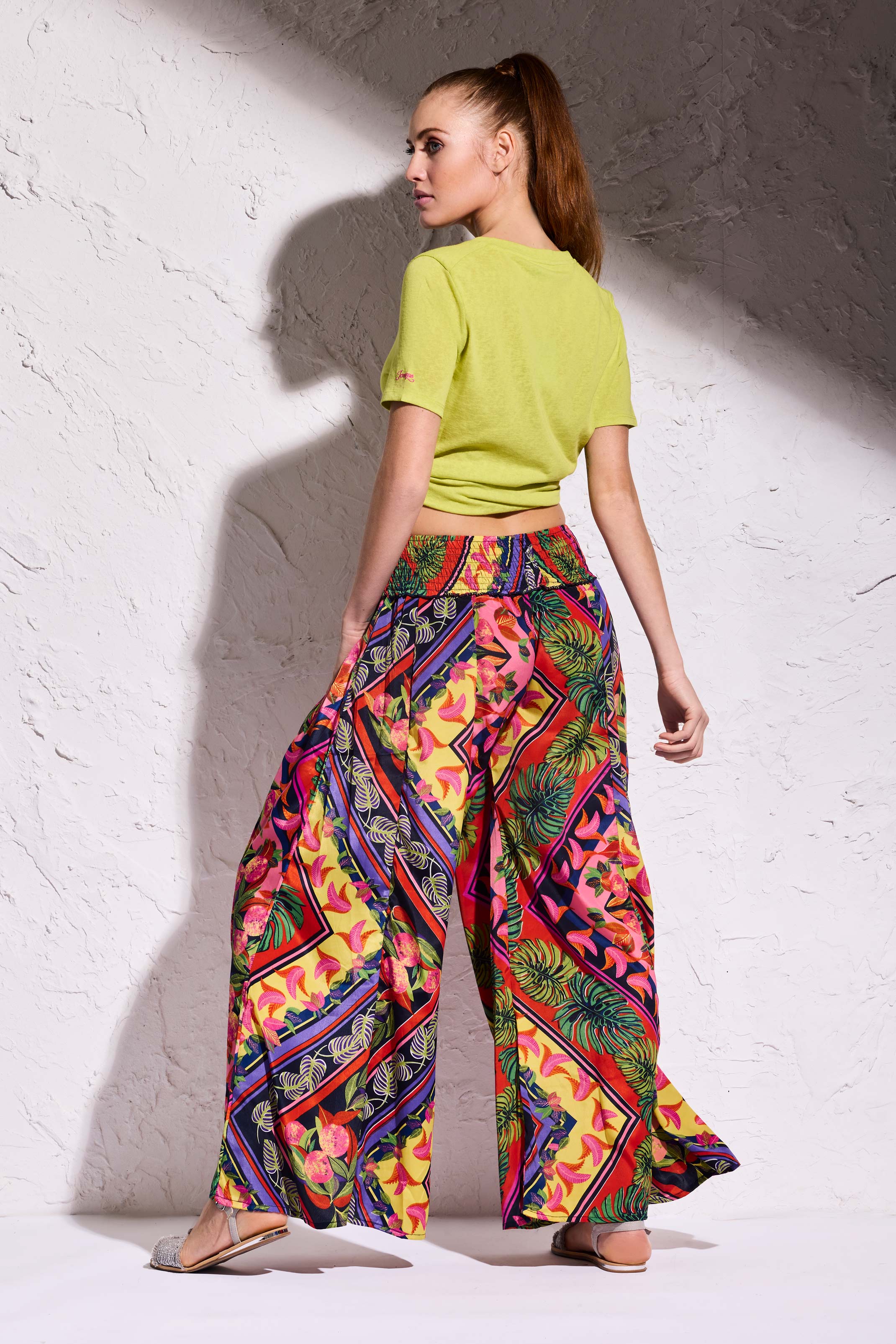 PANTALONI PALAZZO POP: Stampa Vivace per l'Estate