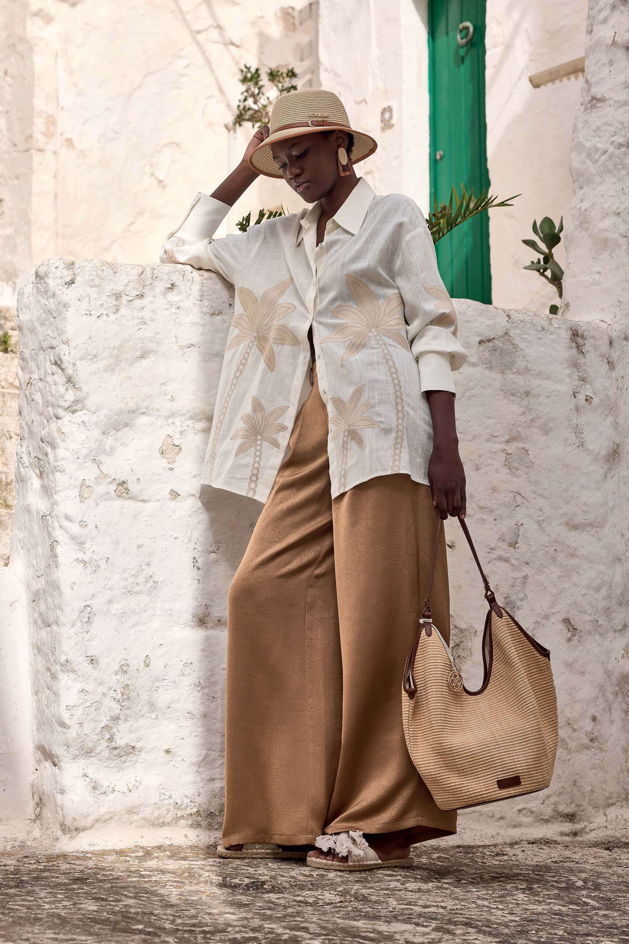 Women's Yael Palazzo Pants by Iconique – Moda Mare Positano