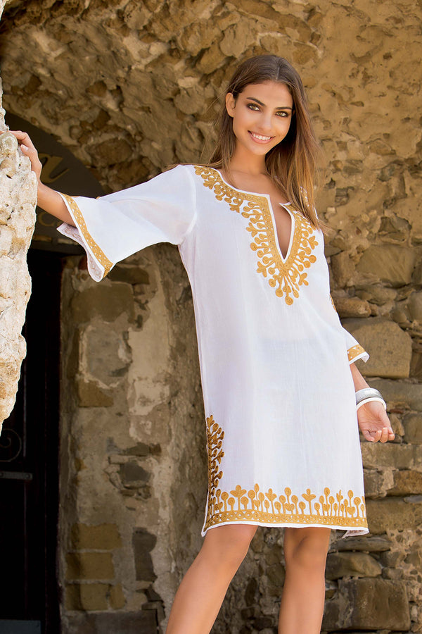 DRESS WITH HANDCRAFTED DETAILS