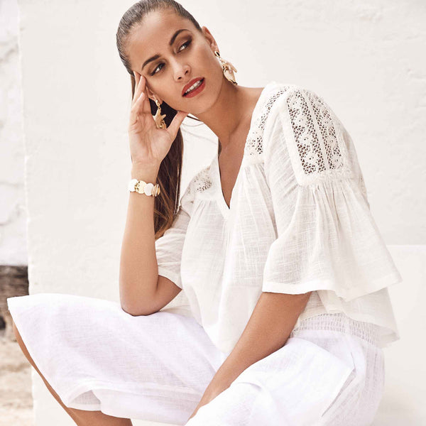 Blouse with embroidery Lisa