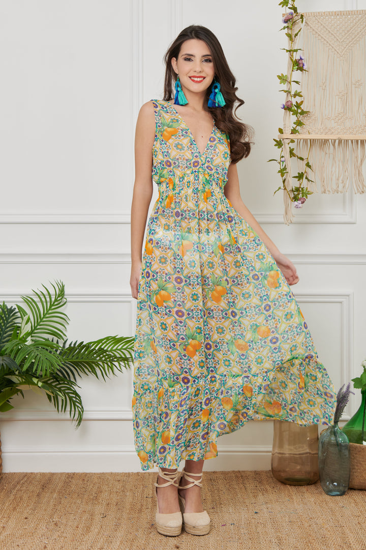 ABITO CHIFFON LUNGO1