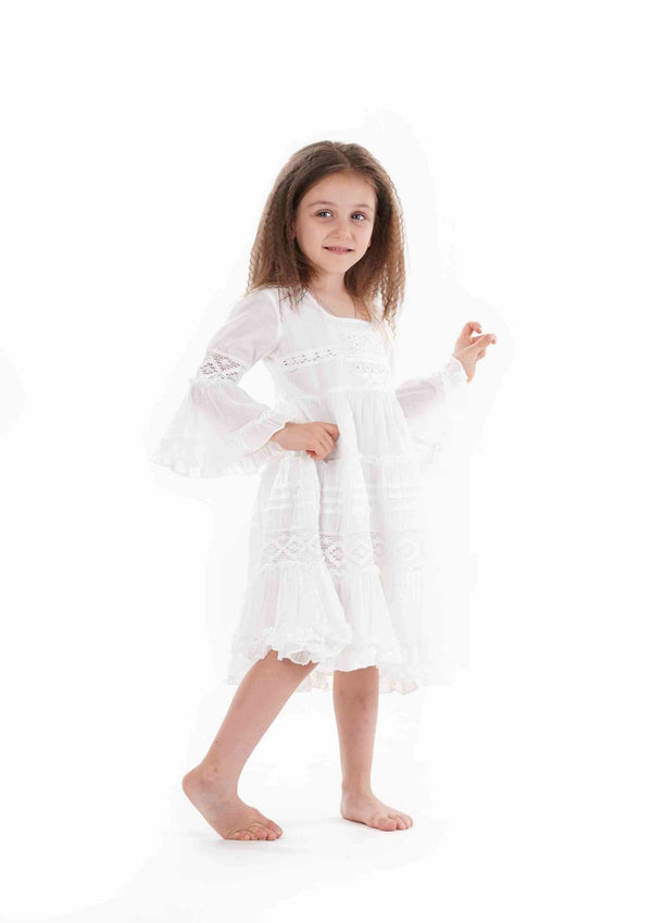 BABY GIRL LACE DRESS- IC9-146 - #Moda Mare Positano#