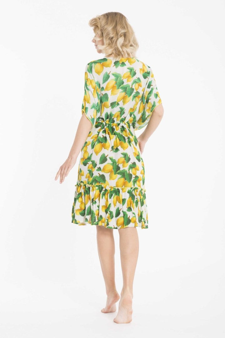 Abito Limoni Bianco Donna Vacanze Italiane – Moda Mare Positano