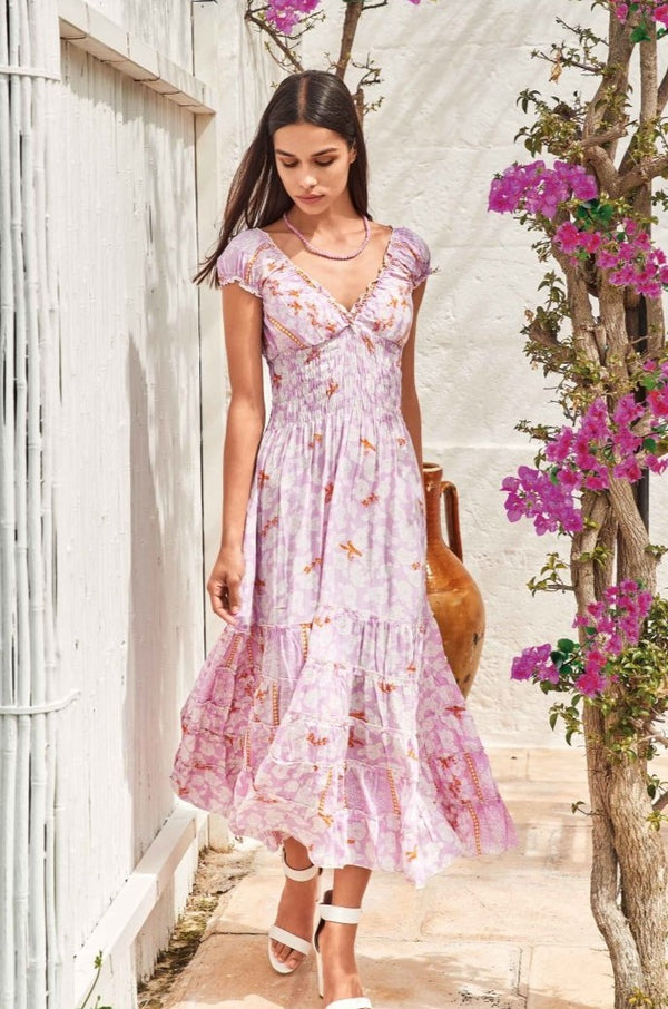 ABITO MOTIVI FLOREALI- IC22-133 - #Moda Mare Positano#