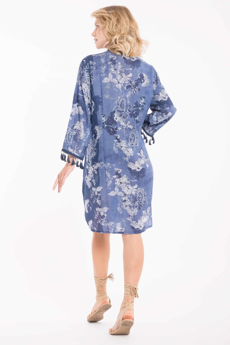 Abito Toni Blu: Eleganza Floreale